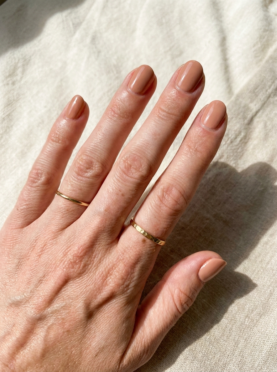 Nude Gloss Nails als Einfache Nageldesigns Sommer Inspiration 2026